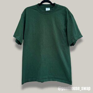 Shaka Wear Super Max Green Heavy Weight Mens T-shirt, size L